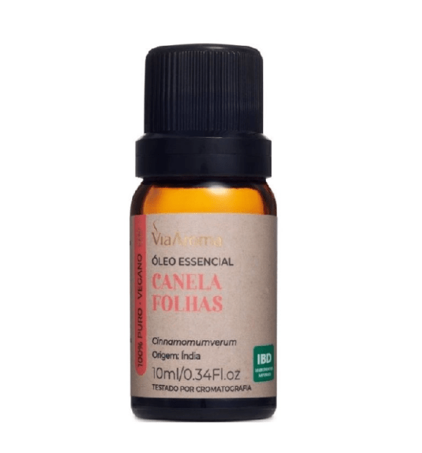 Óleo Essencial Canela Folhas Via Aroma - 10ml